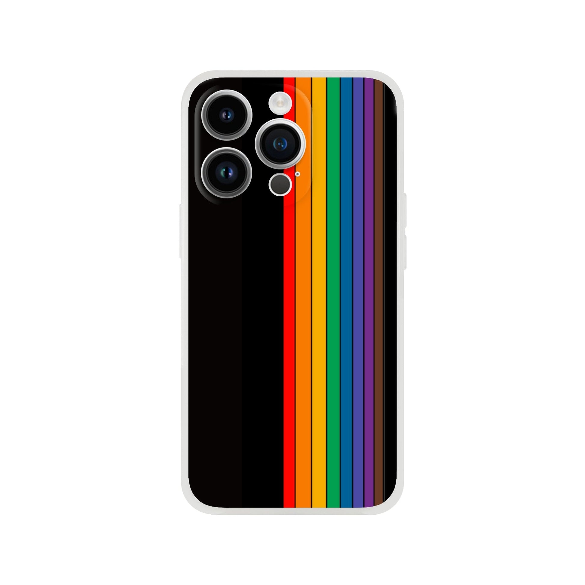 Mobile Phone Case - Pride Lines Flexi Phone Case - LGBTQIA+ Queer