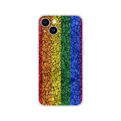 Mobile Phone Case - Pride Crackle Flexi Phone Case