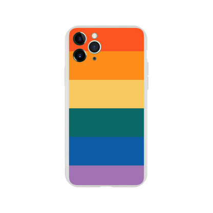 Mobile Phone Case - Retro Flag Flexi Phone Case - LGBTQIA+ Queer