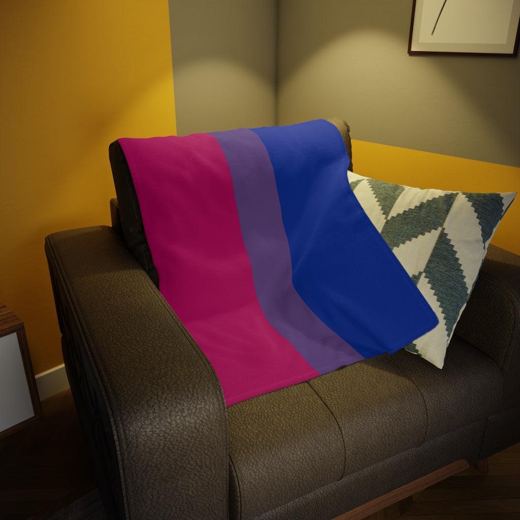 Throw Blanket - Bi Pride Throw Blanket