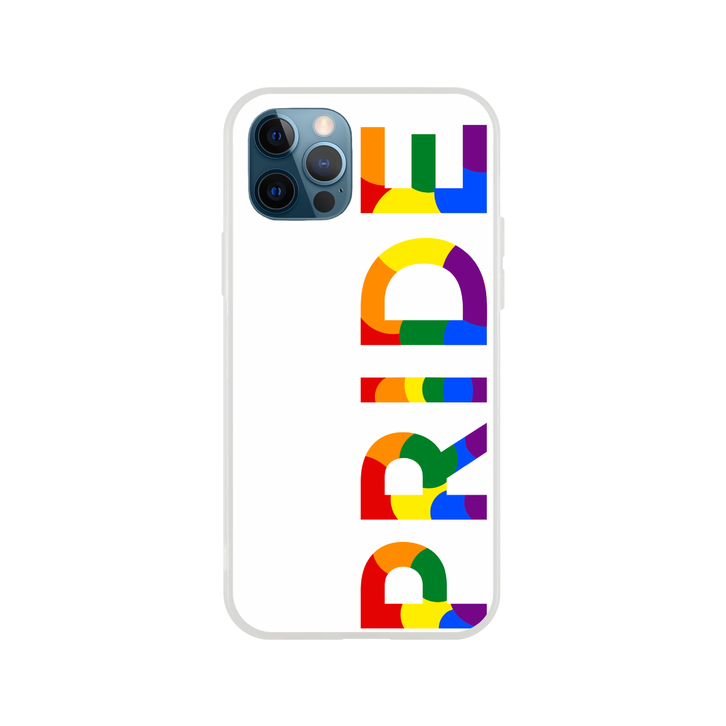 Mobile Phone Cases - Pride Side White Flexi Phone Case