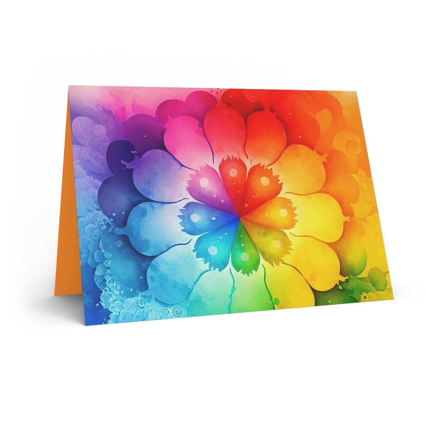 Blank Greeting Card - Water Petals - LGBTQIA+ Queer Pride Blank Greeting Card