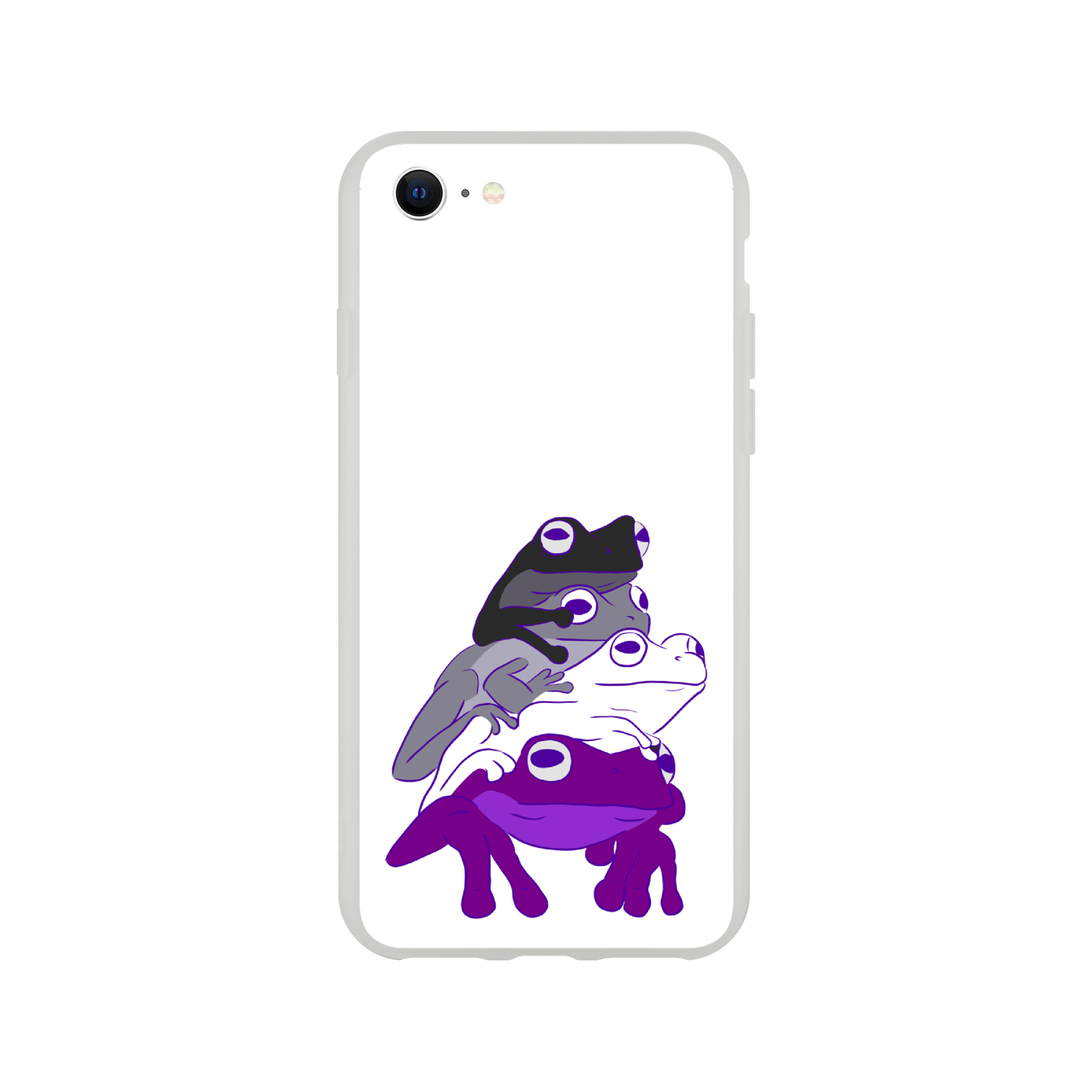 Mobile Phone Case - Asexual Frog Stack Flexi Phone Case