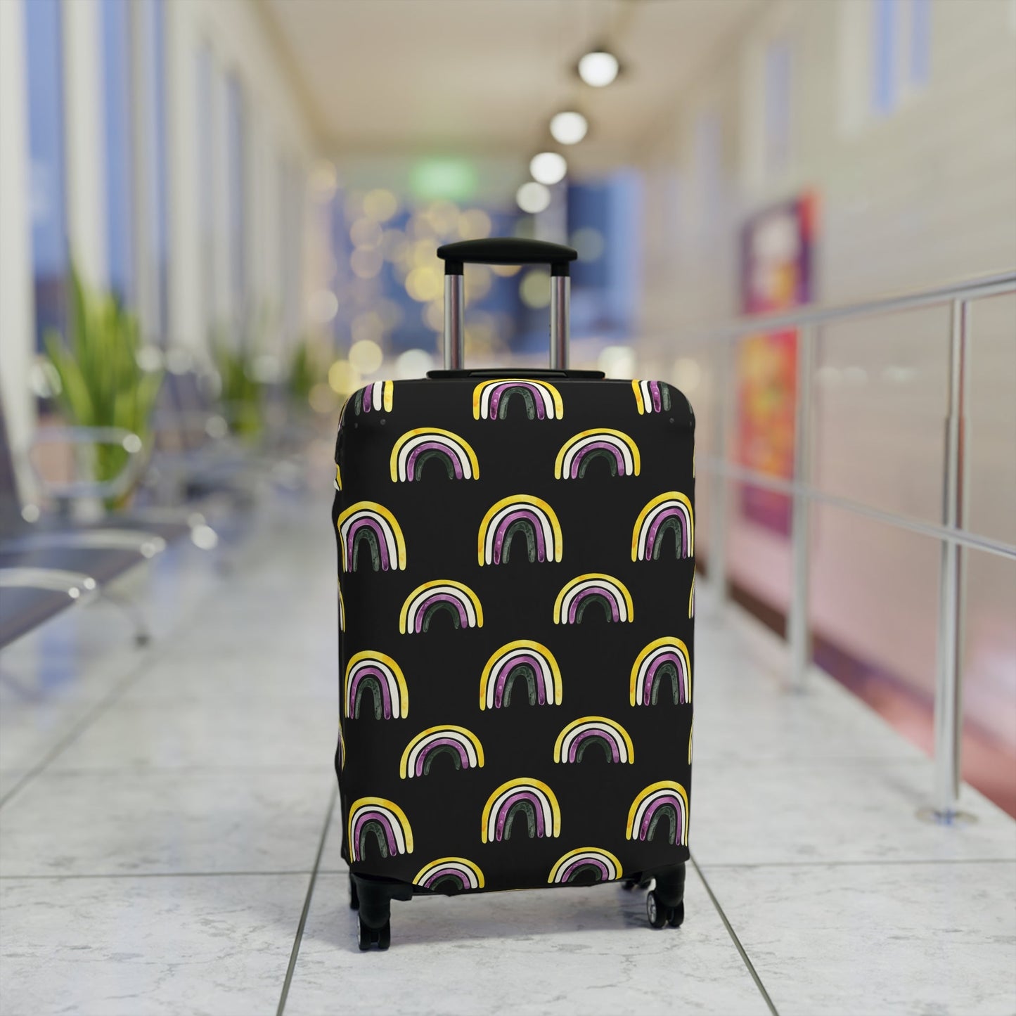 Accessories - Enby Rainbow Luggage Cover