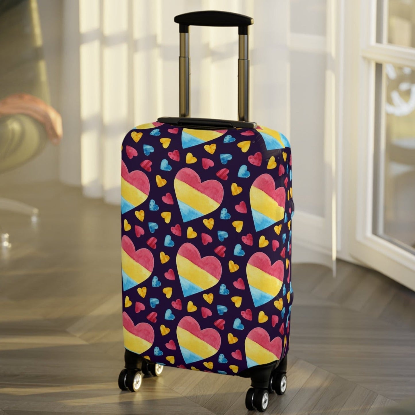 Accessories - Pan Heart Pride Luggage Cover