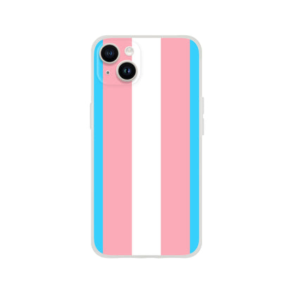 Mobile Phone Case - Trans Pride Flag Flexi Phone Case - LGBTQIA+ Queer