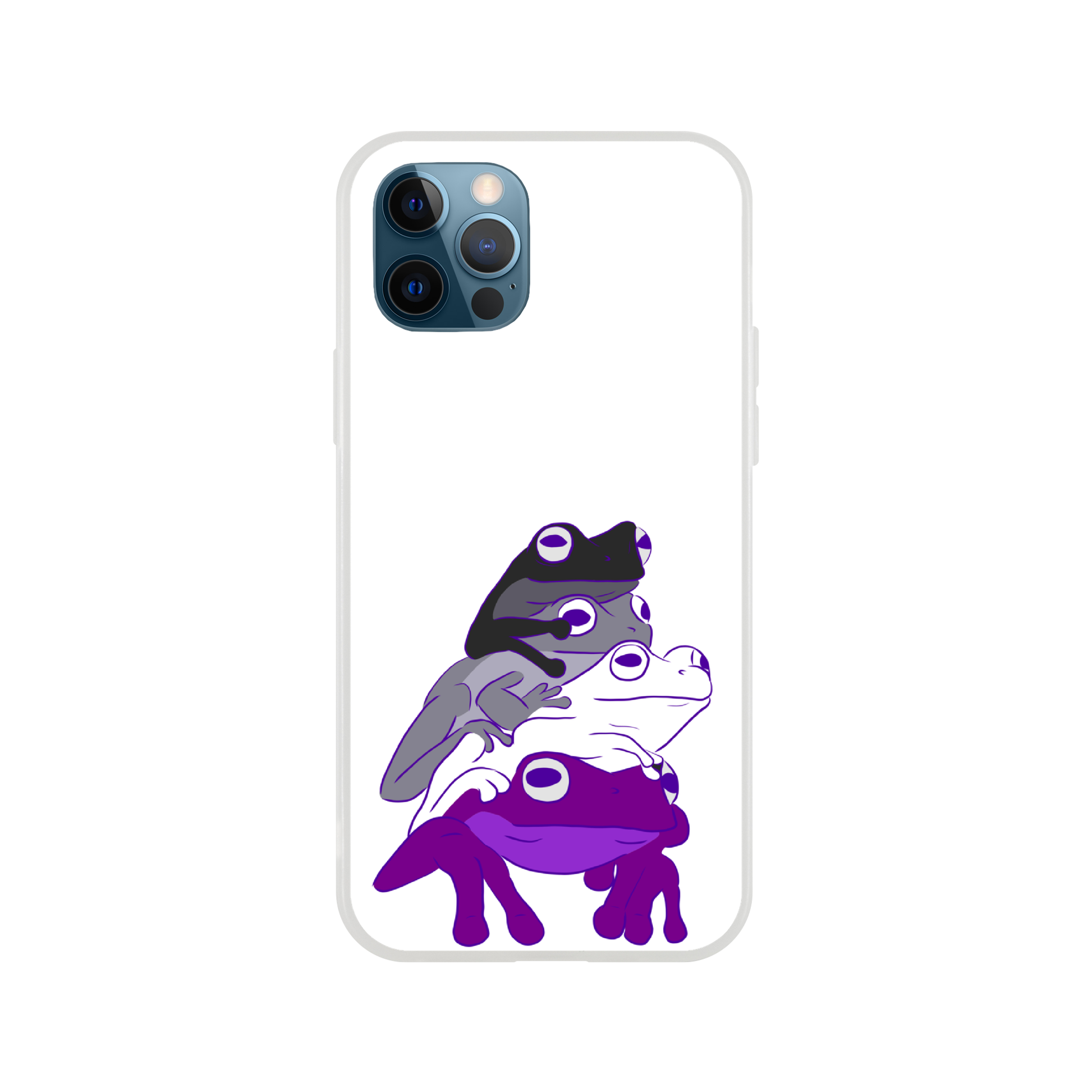 Mobile Phone Case - Asexual Frog Stack Flexi Phone Case