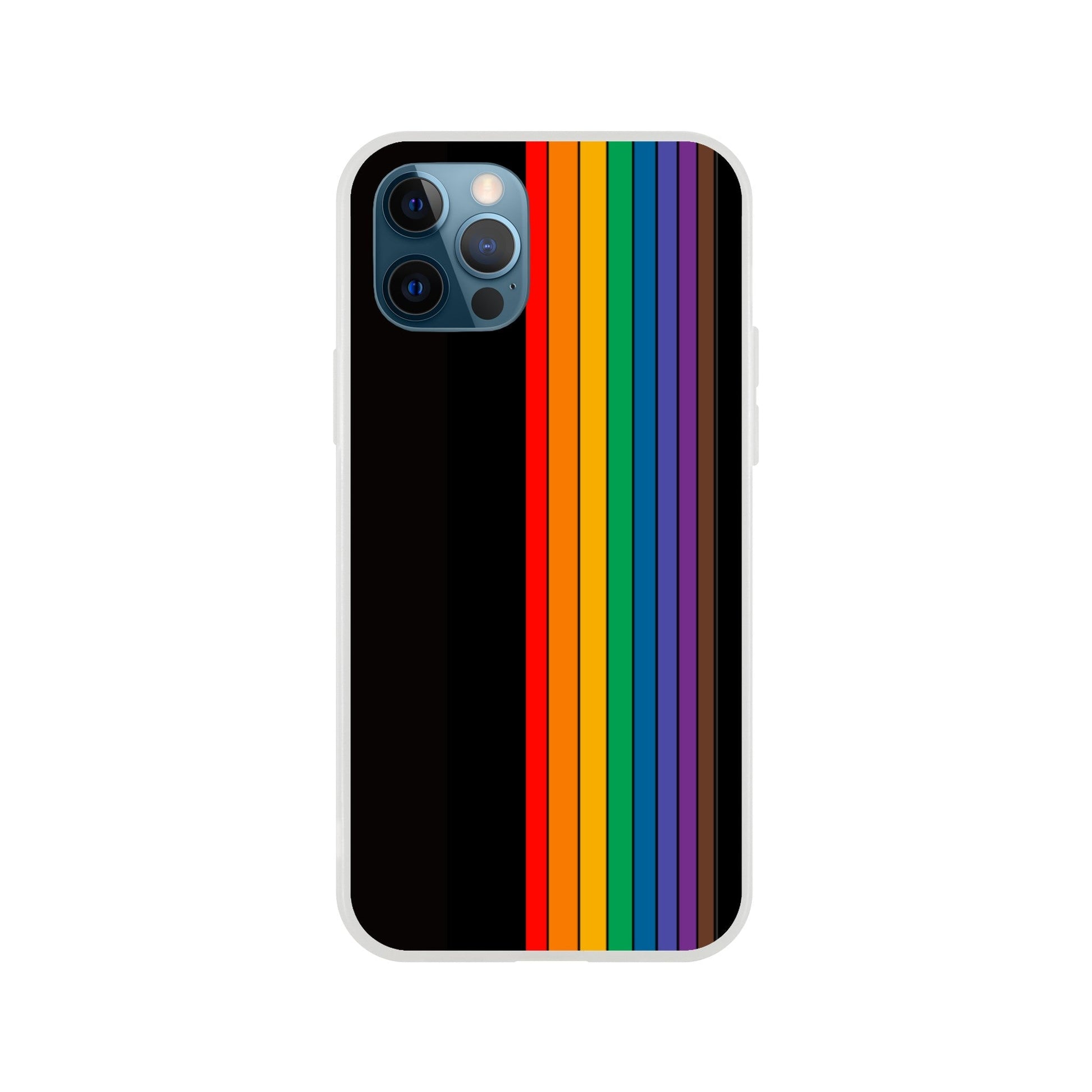 Mobile Phone Case - Pride Lines Flexi Phone Case - LGBTQIA+ Queer