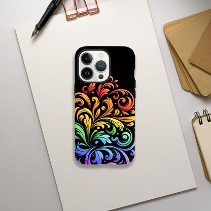 Mobile Phone Case - Pride Ferns- IPhone Case - Samsung Case - Clear - Flexi - Bio - Slim - Tough - LGBTQIA+ Mobile Phone Cases