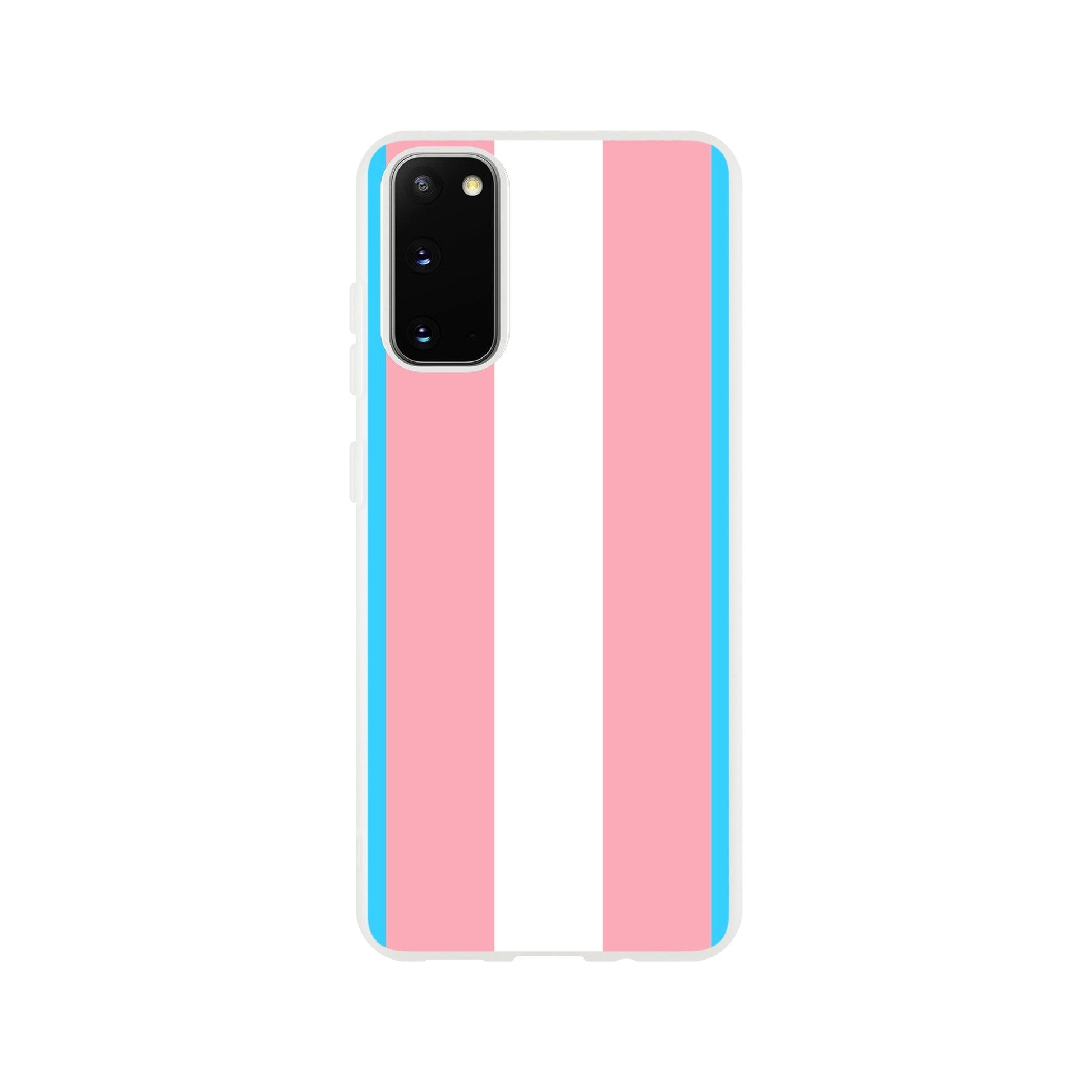 Mobile Phone Case - Trans Pride Flag Flexi Phone Case - LGBTQIA+ Queer