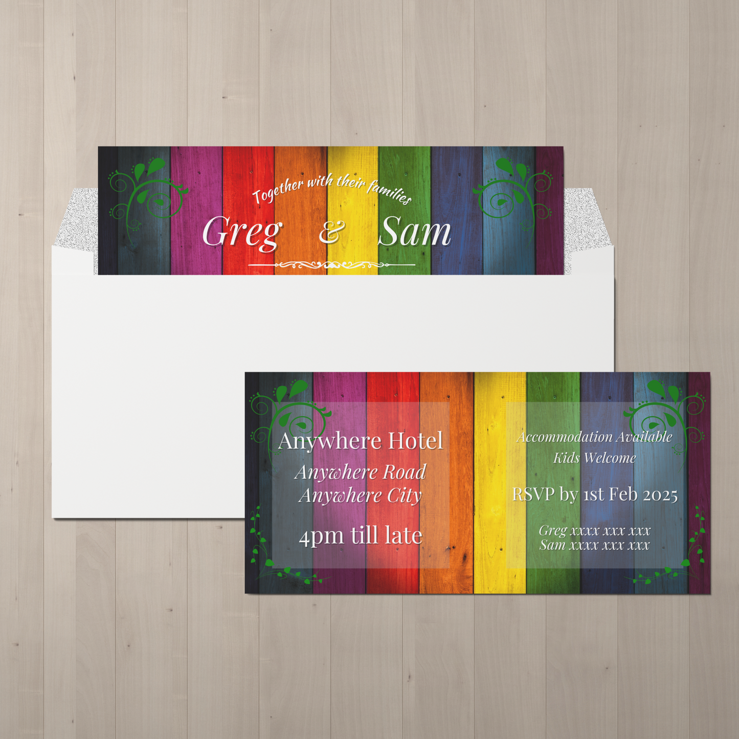 LGBTQIA+ Queer Pride Board - Wedding Invitations