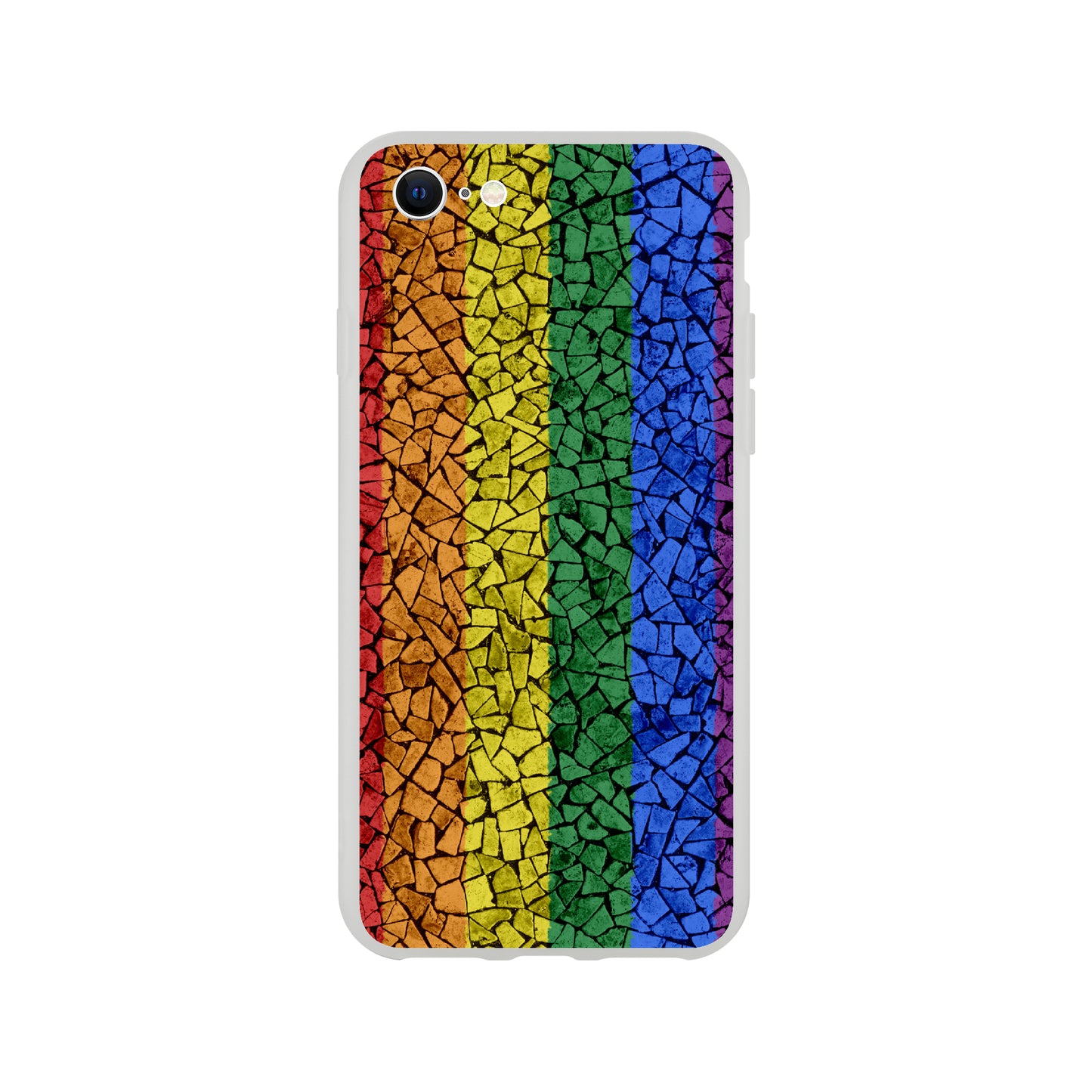 Mobile Phone Case - Pride Crackle Flexi Phone Case