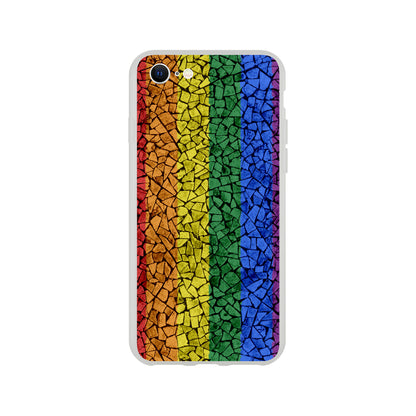 Mobile Phone Case - Pride Crackle Flexi Phone Case