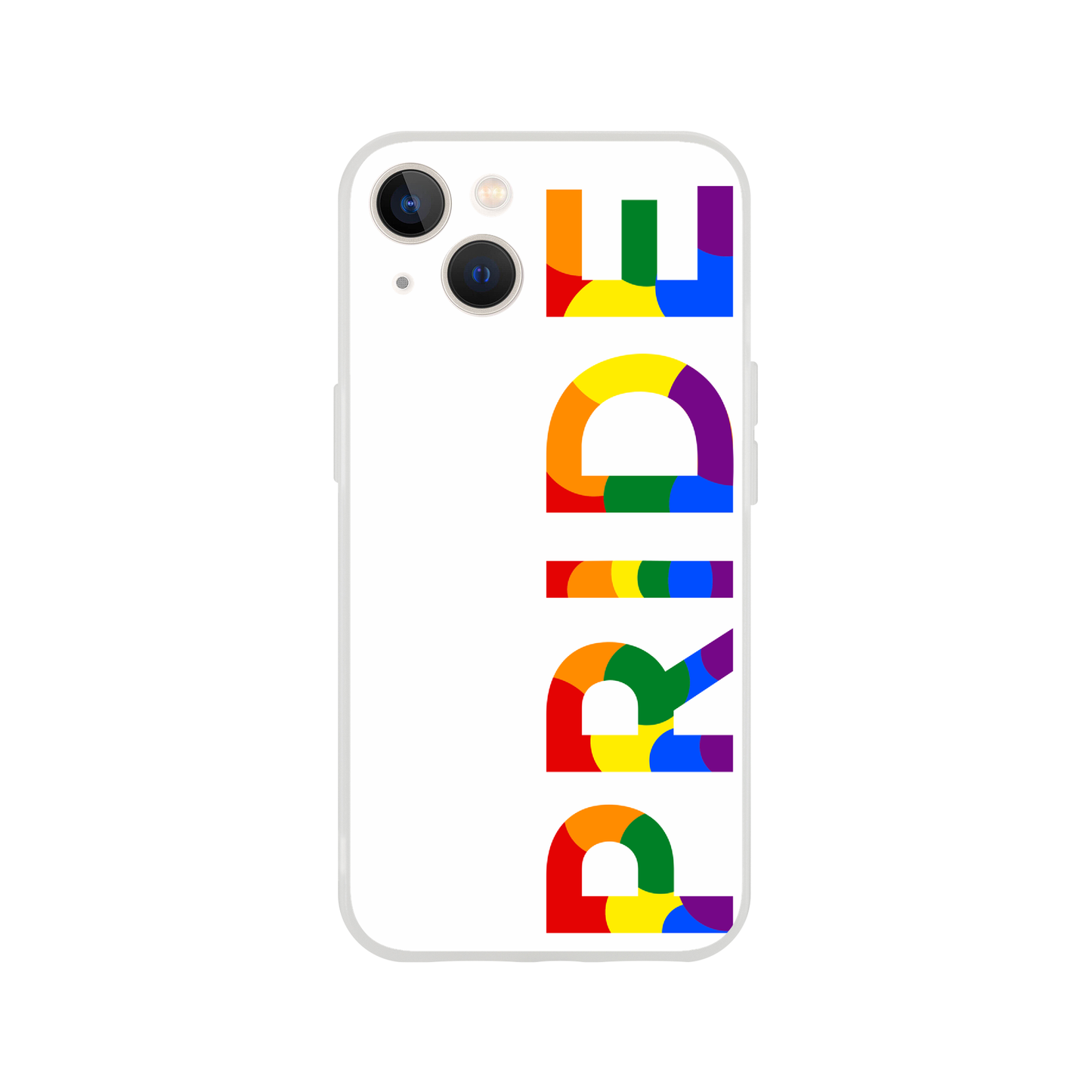 Mobile Phone Cases - Pride Side White Flexi Phone Case