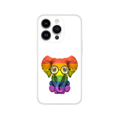 Mobile Phone Case - Baby Pride Elephant Flexi Phone Case