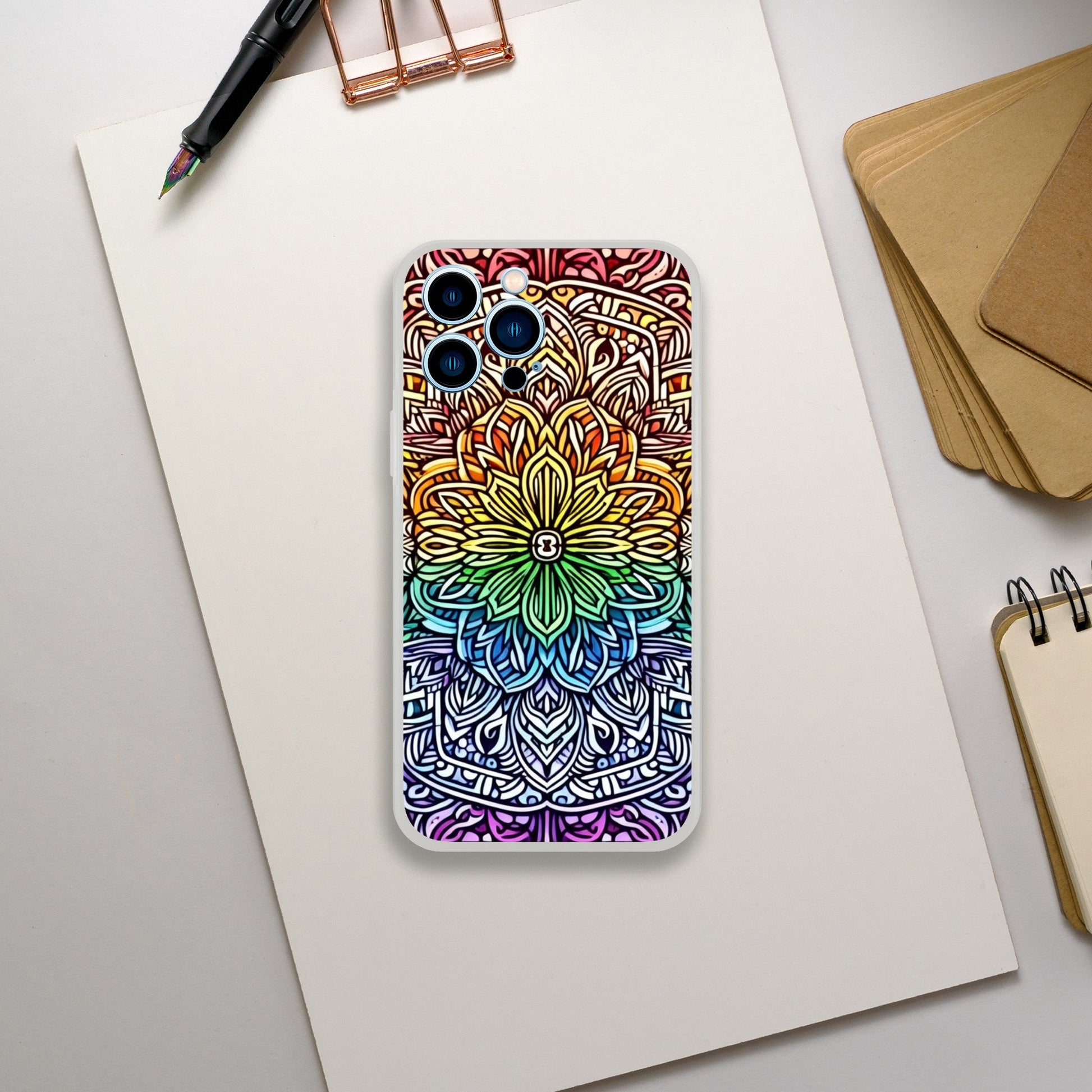 Mobile Phone Case - Stained Glass Pride Shield - IPhone Case - Samsung Case - Clear - Flexi - Bio - Slim - Tough - LGBTQIA+ Mobile Phone Cases