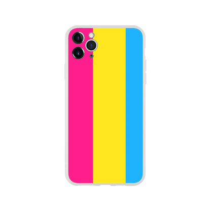 Mobile Phone Case - Pan Pride Flag Flexi Phone Case - LGBTQIA+ Queer