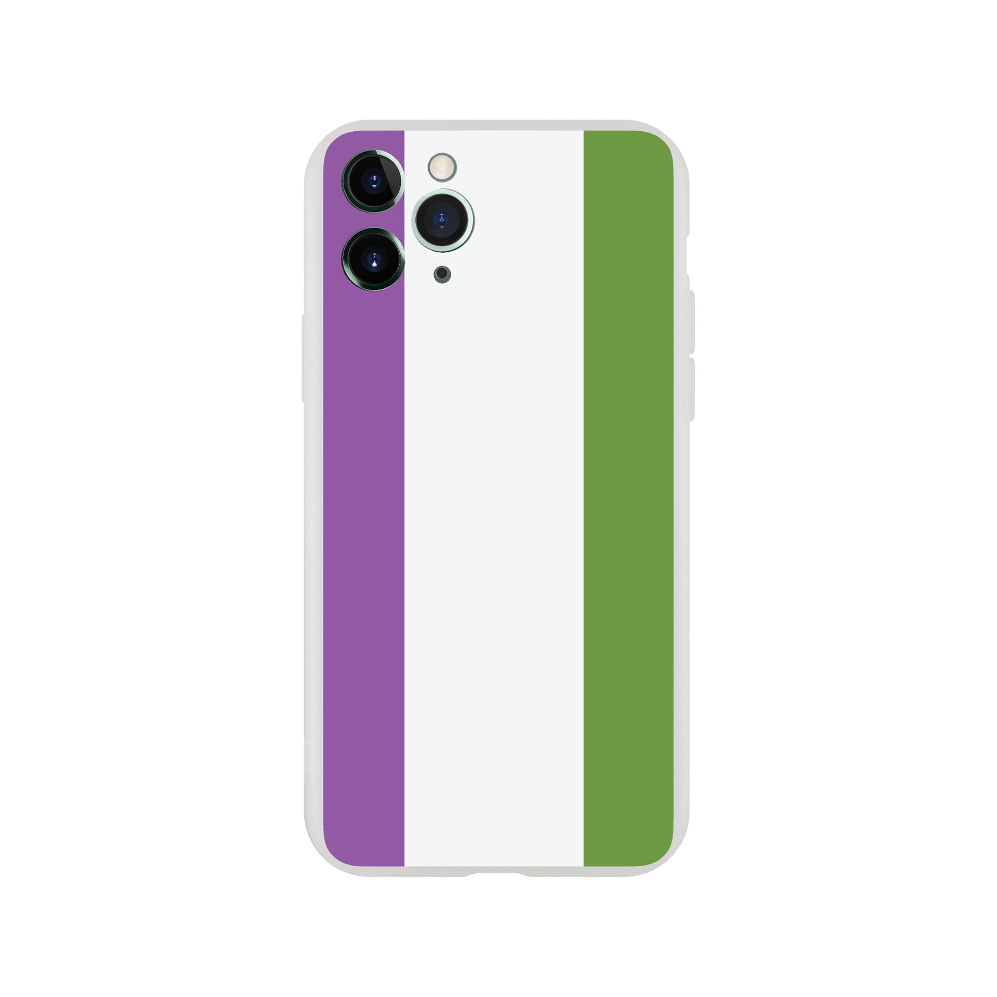 Mobile Phone Case - Genderqueer Pride Flag Flexi Phone Case - LGBTQIA+ Queer