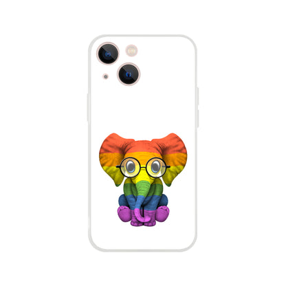 Mobile Phone Case - Baby Pride Elephant Flexi Phone Case