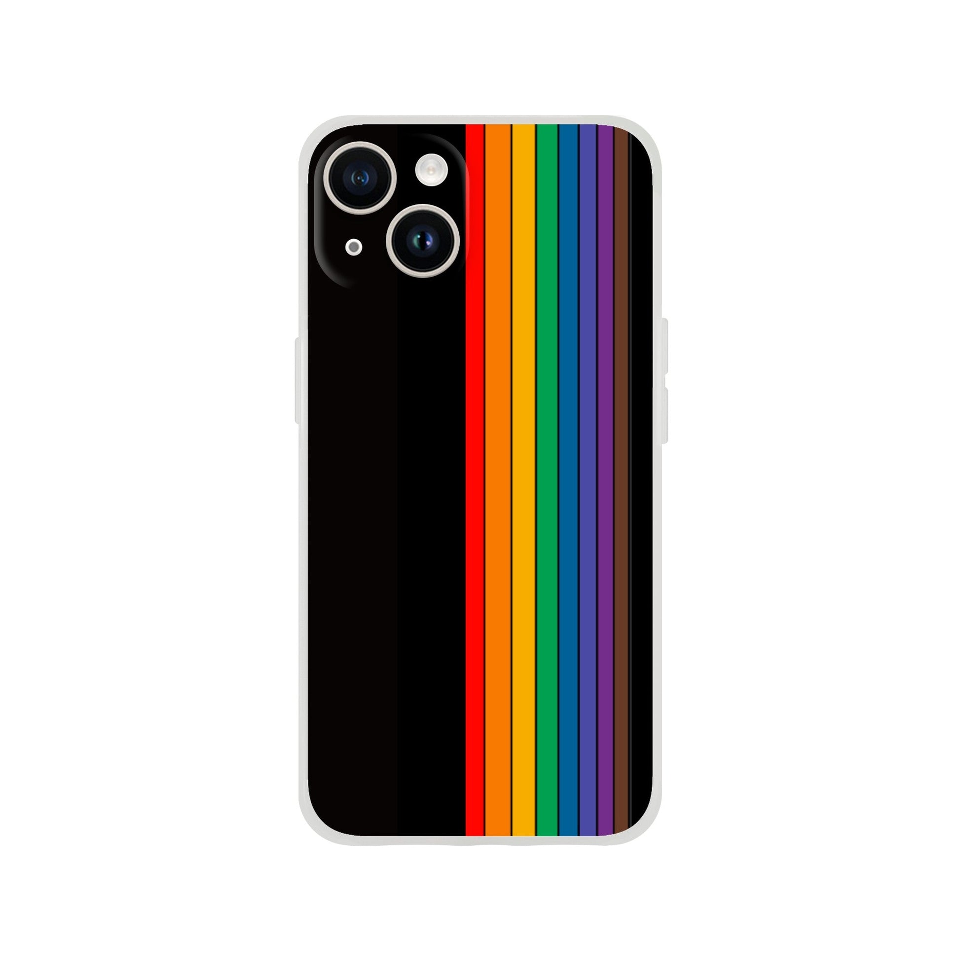 Mobile Phone Case - Pride Lines Flexi Phone Case - LGBTQIA+ Queer