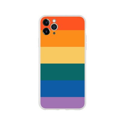 Mobile Phone Case - Retro Flag Flexi Phone Case - LGBTQIA+ Queer