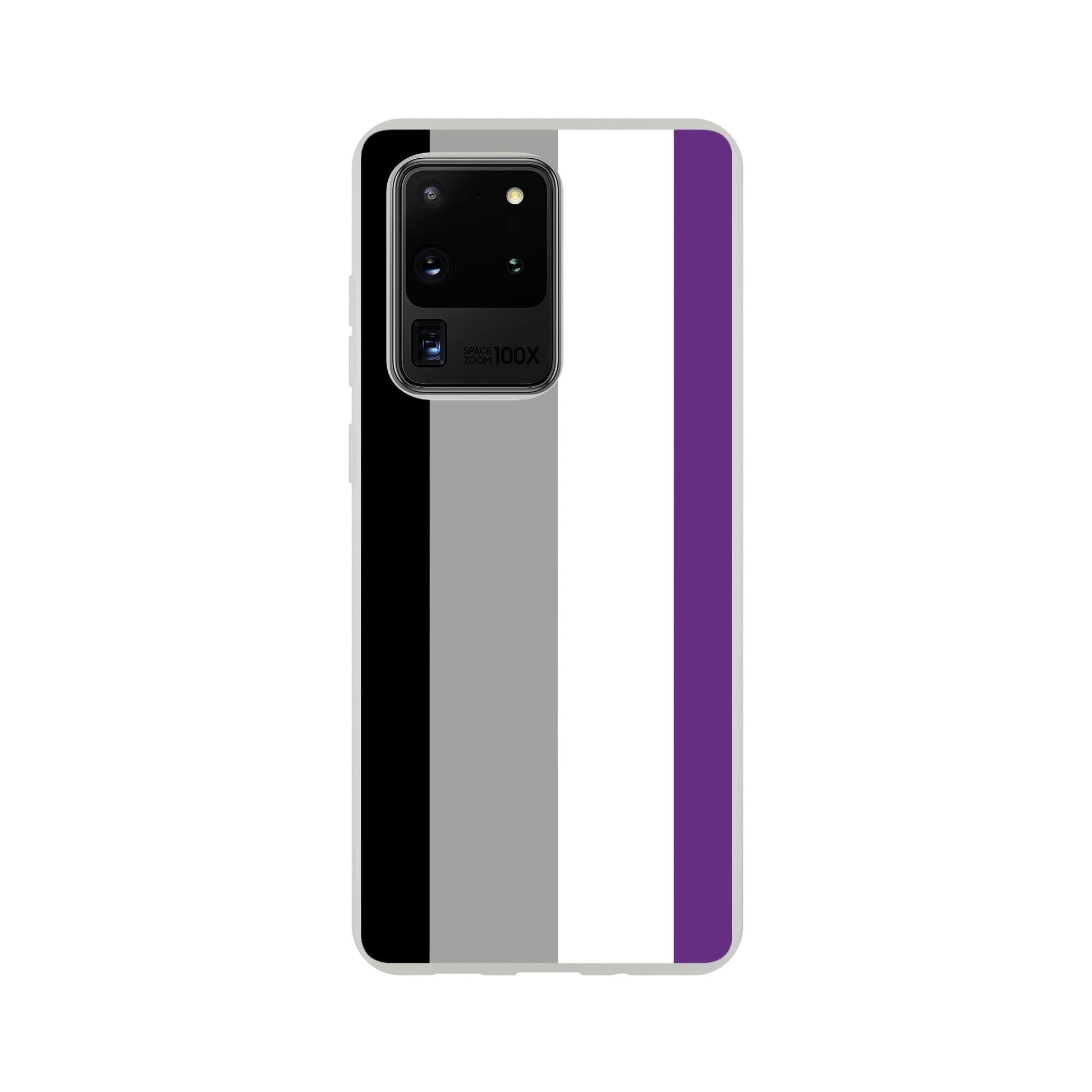 Mobile Phone Case - Asexual Pride Flag Flexi Phone Case - LGBTQIA+ Queer