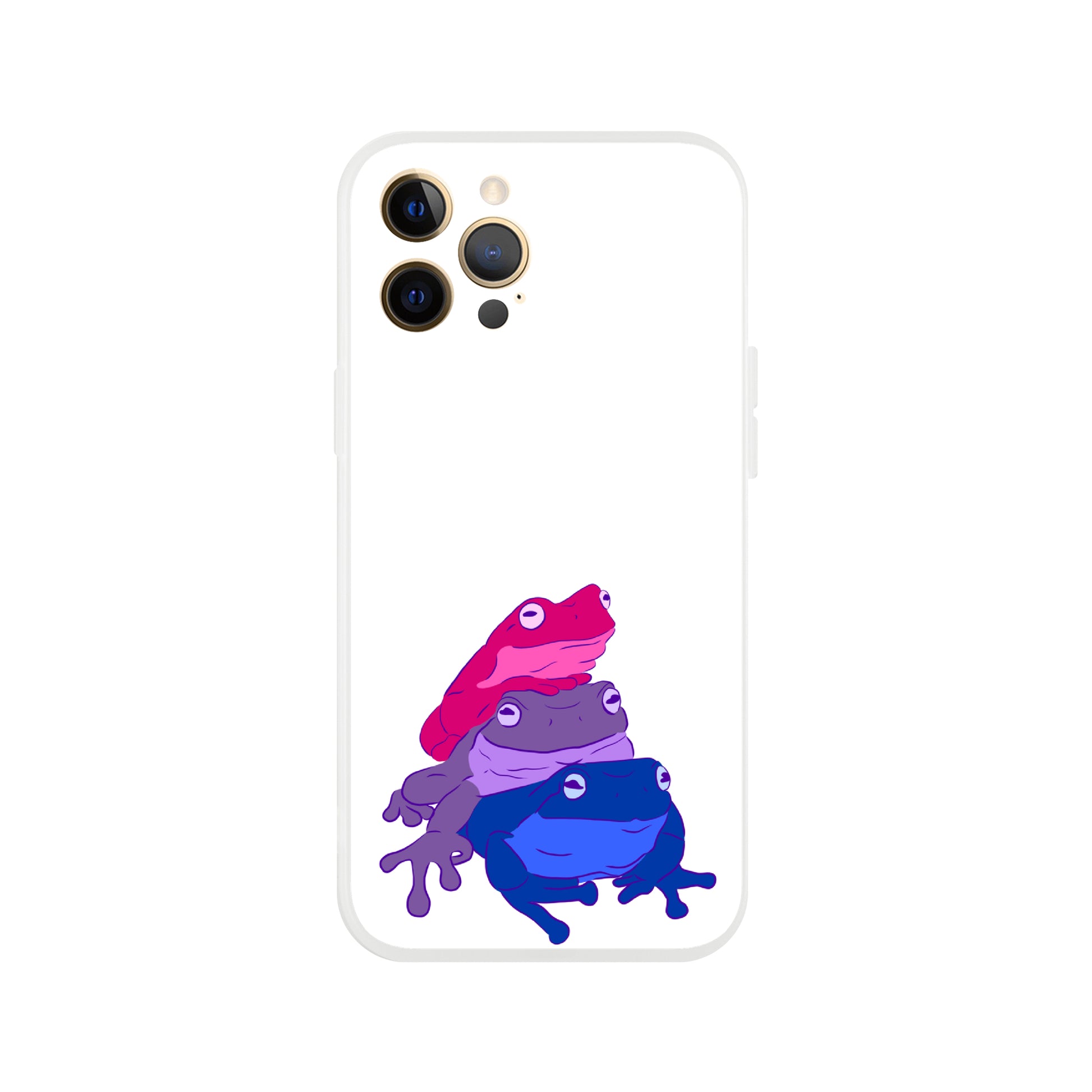 Mobile Phone Case - Bisexual Frog Stack Flexi Phone Case