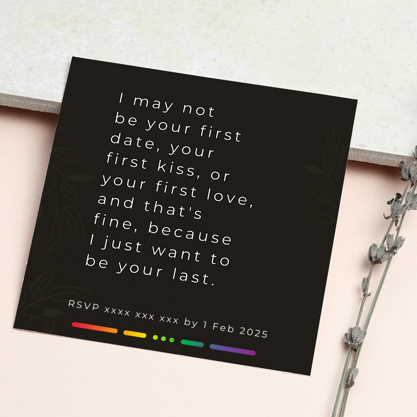 LGBTQIA+ Queer John & Jason - Wedding Invitations