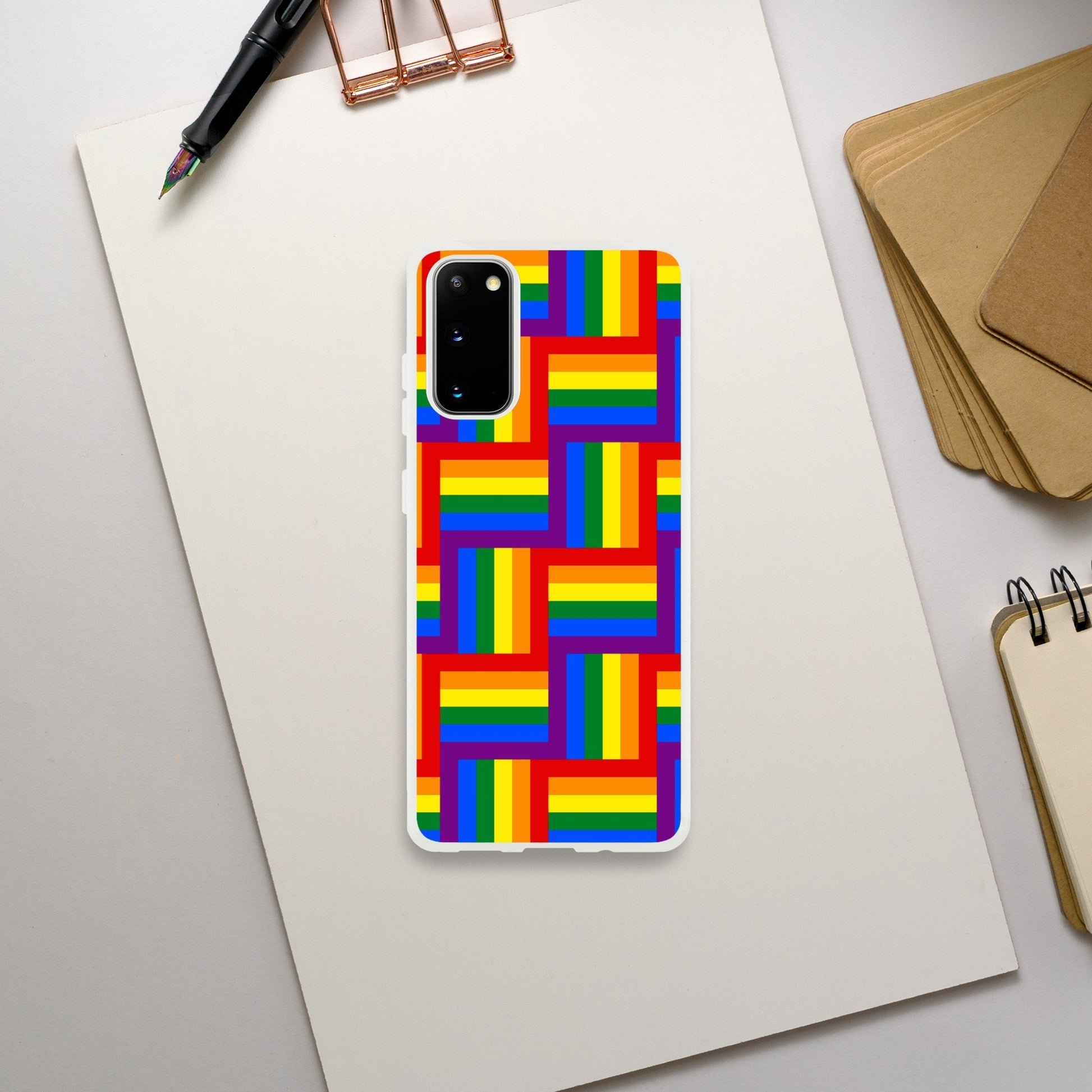 Mobile Phone Case - Pattern Pride Flexi Phone Case - LGBTQIA+ Queer