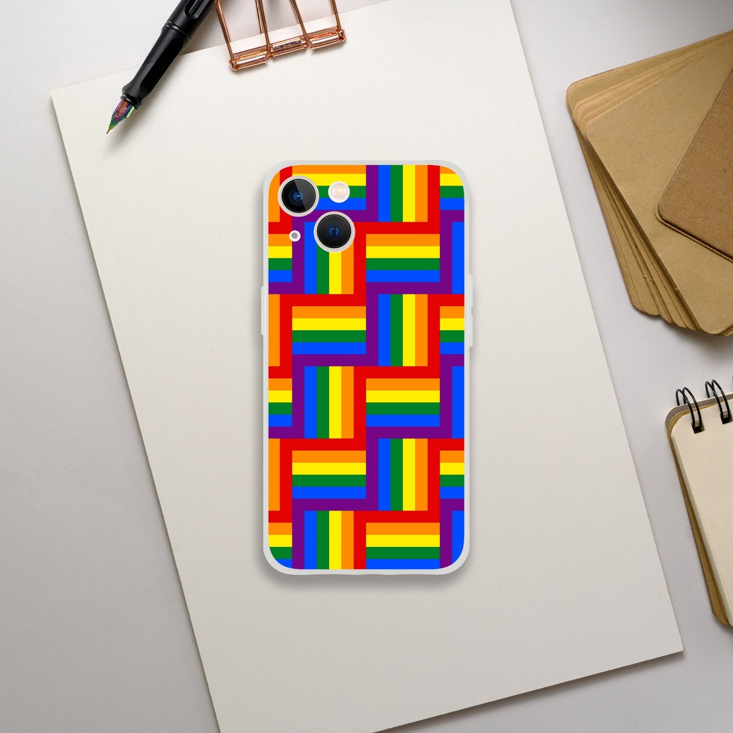 Mobile Phone Case - Pattern Pride Flexi Phone Case - LGBTQIA+ Queer