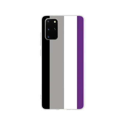 Mobile Phone Case - Asexual Pride Flag Flexi Phone Case - LGBTQIA+ Queer