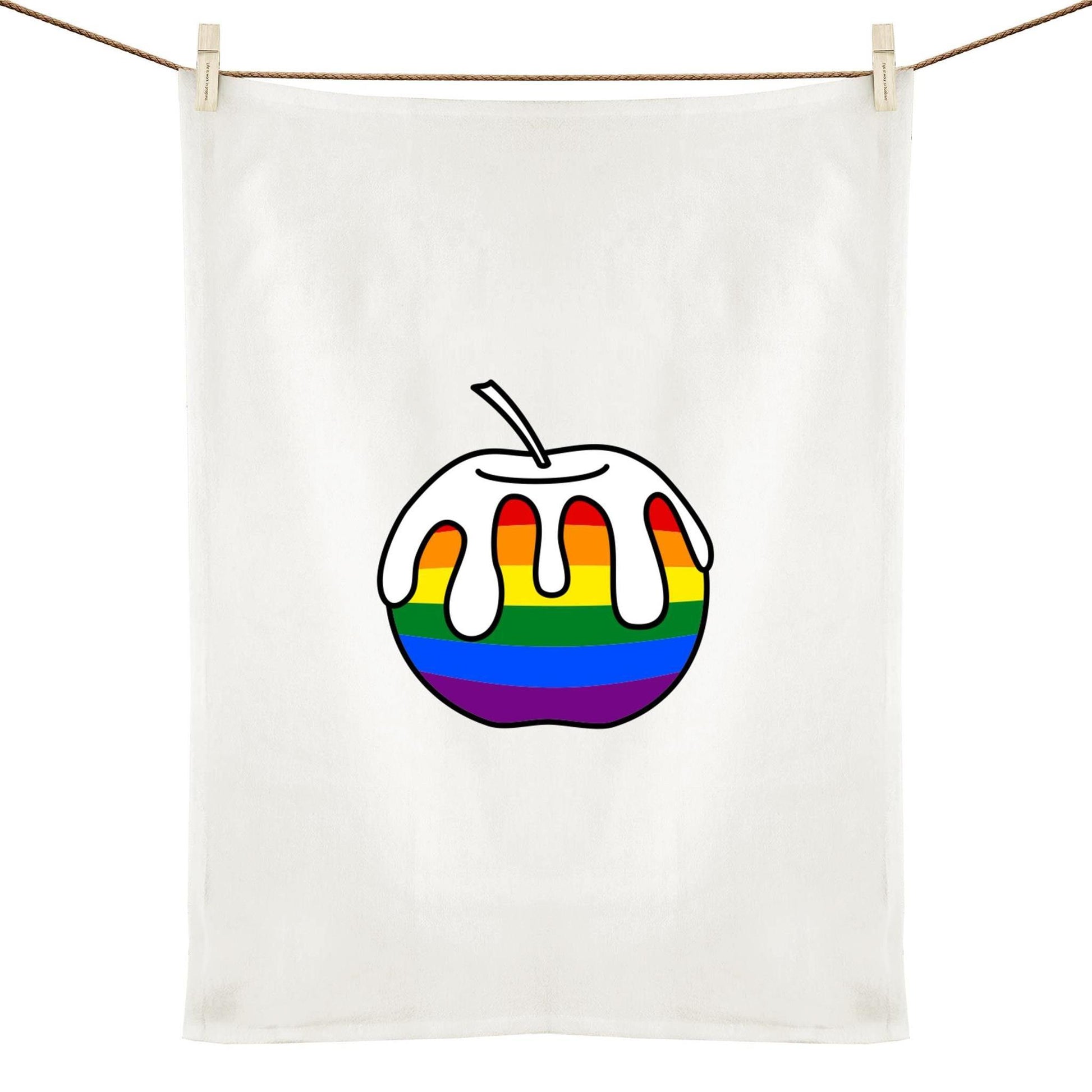 Tea Towel - Fruity Pride - LGBTQIA+ Queers In The Kitchen Tipsy Tea Towels