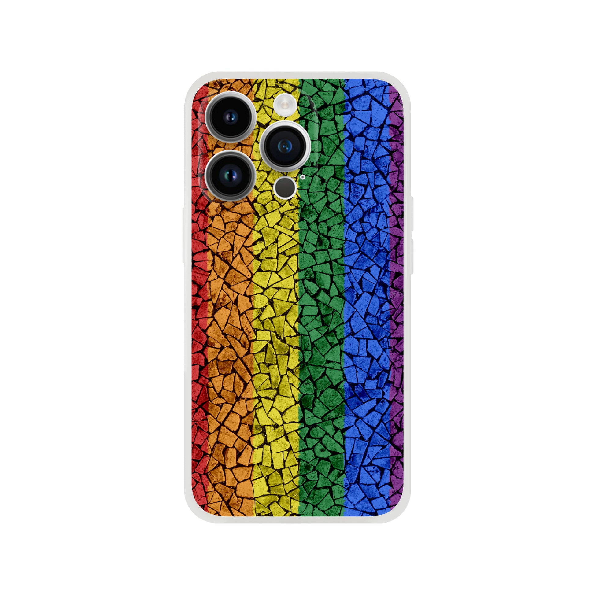 Mobile Phone Case - Pride Crackle Flexi Phone Case