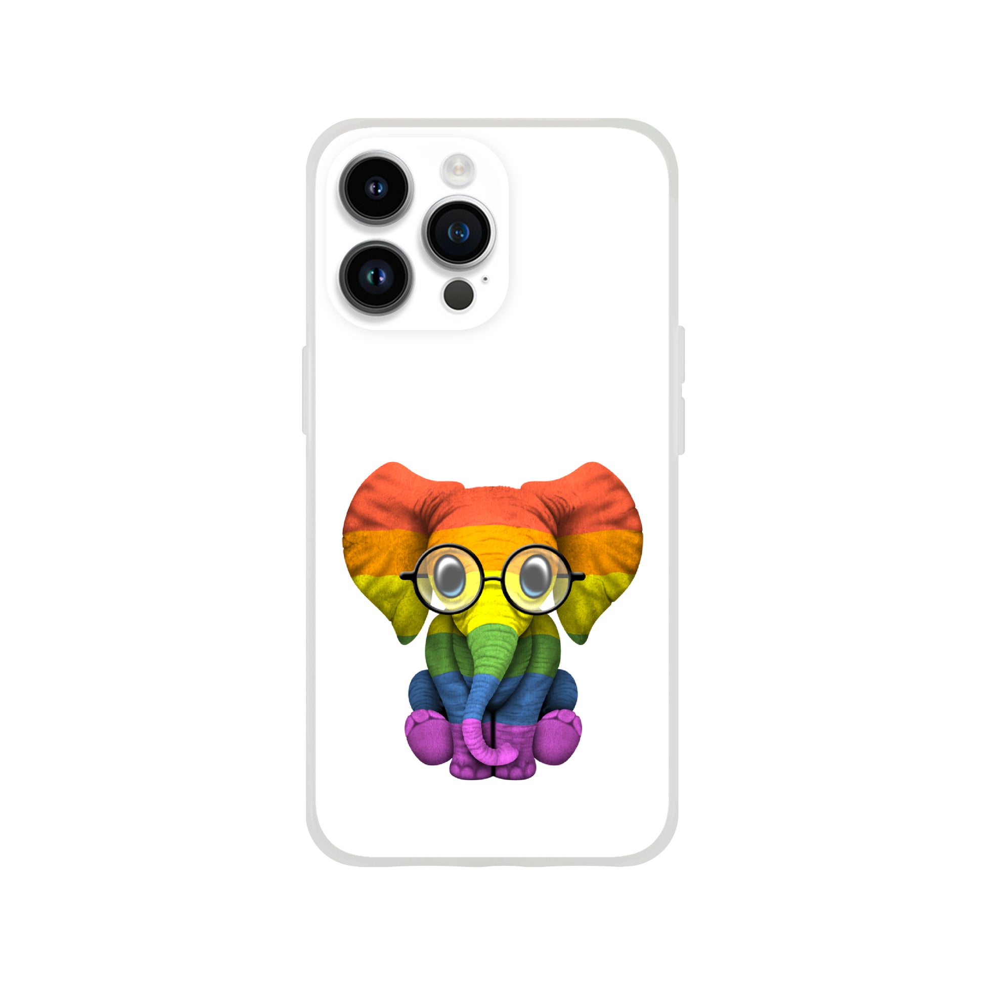 Mobile Phone Case - Baby Pride Elephant Flexi Phone Case