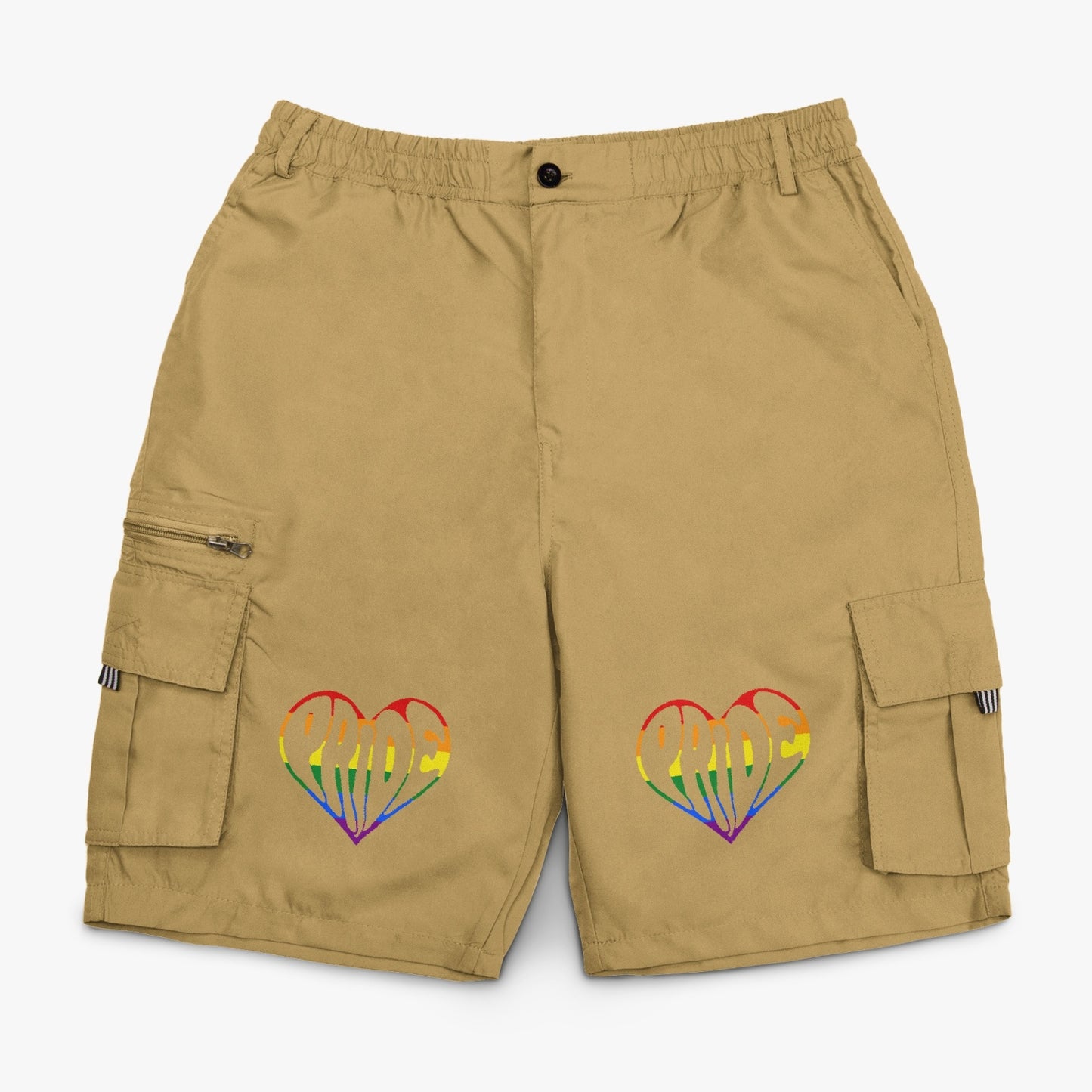 LGBTQIA+ Queer Pride Heart Cargo Shorts