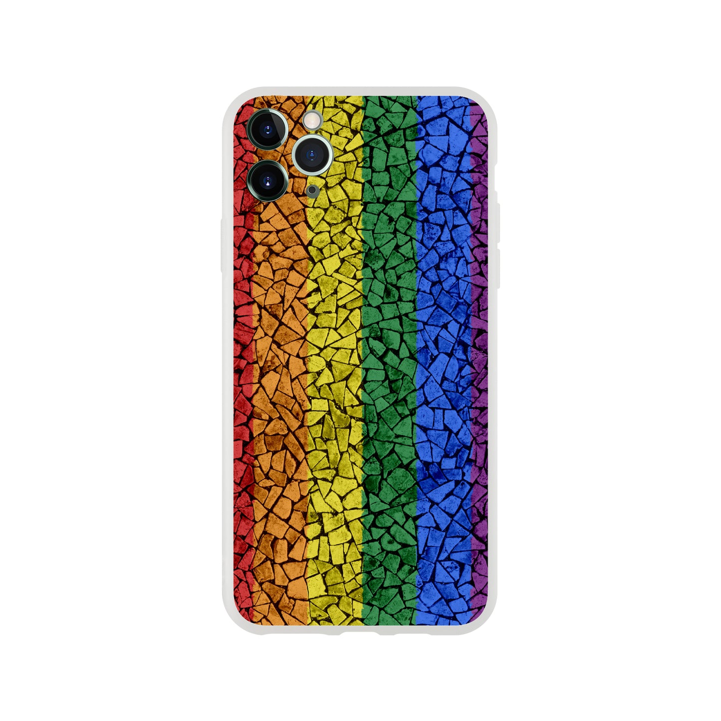 Mobile Phone Case - Pride Crackle Flexi Phone Case