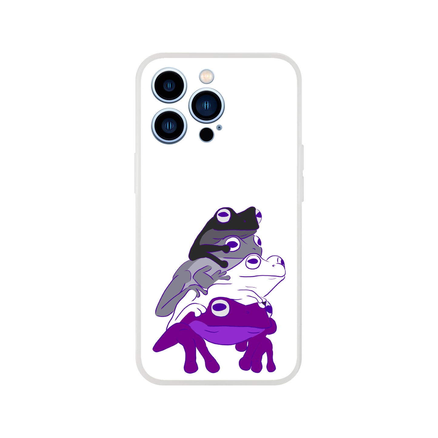 Mobile Phone Case - Asexual Frog Stack Flexi Phone Case