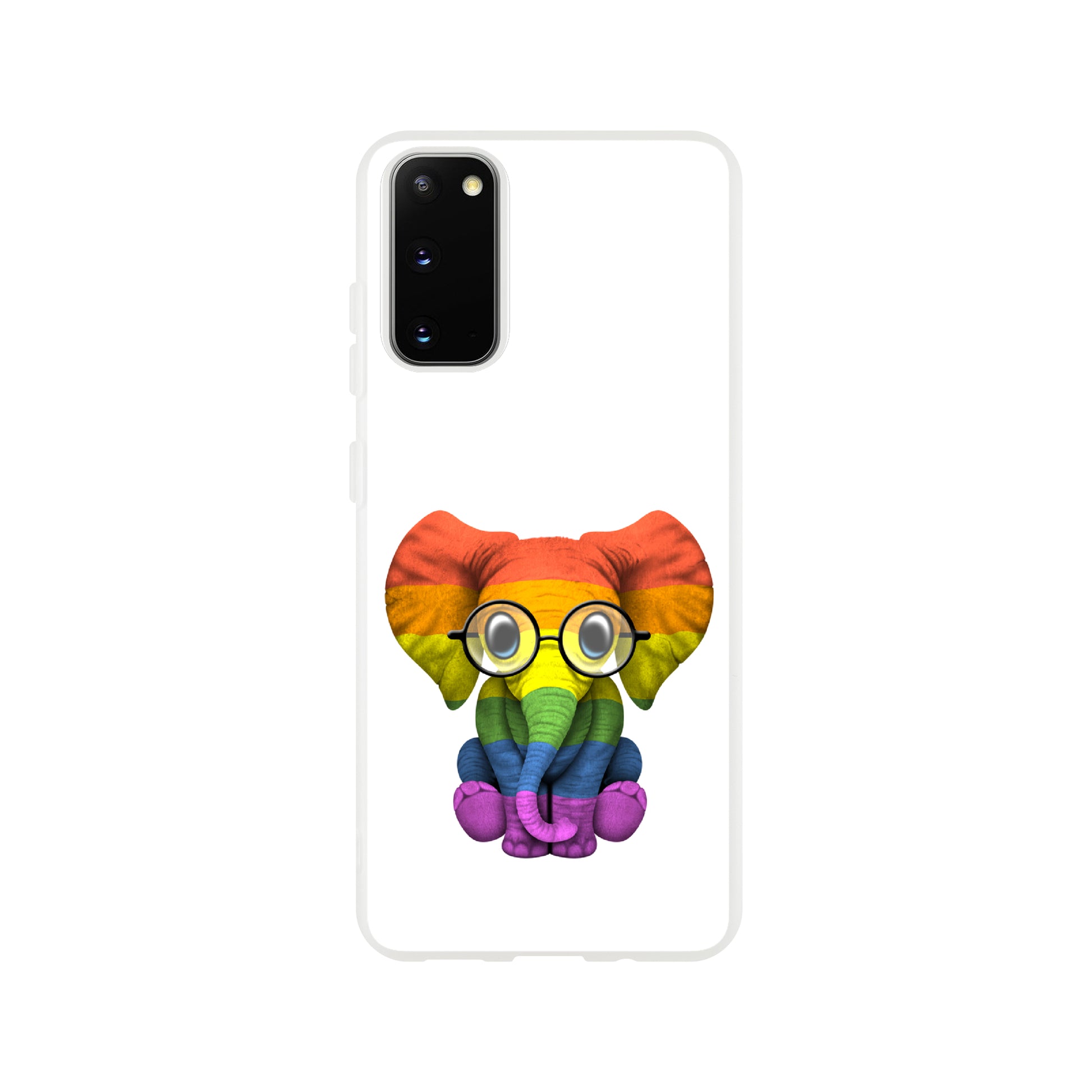 Mobile Phone Case - Baby Pride Elephant Flexi Phone Case