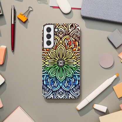 Mobile Phone Case - Stained Glass Pride Shield - IPhone Case - Samsung Case - Clear - Flexi - Bio - Slim - Tough - LGBTQIA+ Mobile Phone Cases