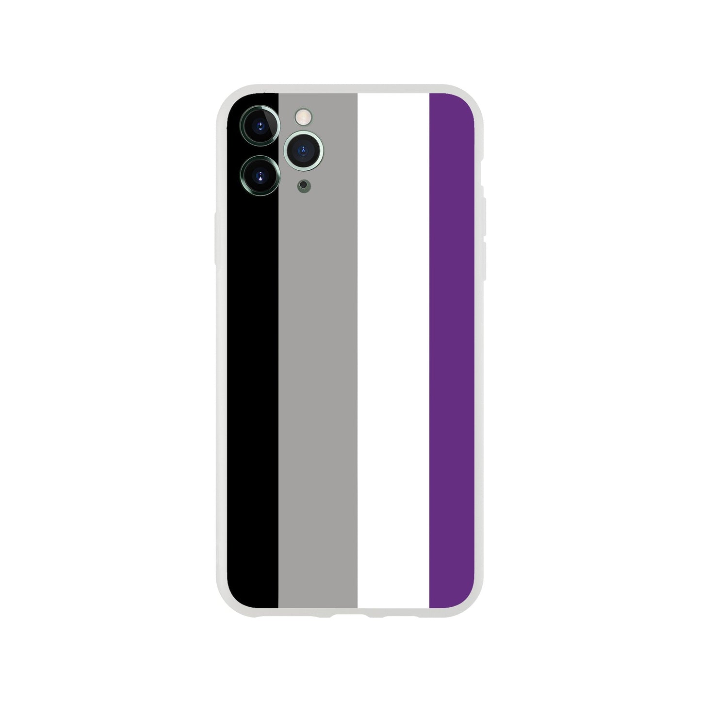 Mobile Phone Case - Asexual Pride Flag Flexi Phone Case - LGBTQIA+ Queer