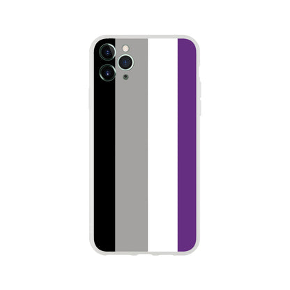 Mobile Phone Case - Asexual Pride Flag Flexi Phone Case - LGBTQIA+ Queer