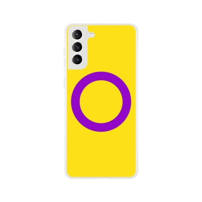 Mobile Phone Case - Intersex Pride Flag Flexi Phone Case - LGBTQIA+ Queer