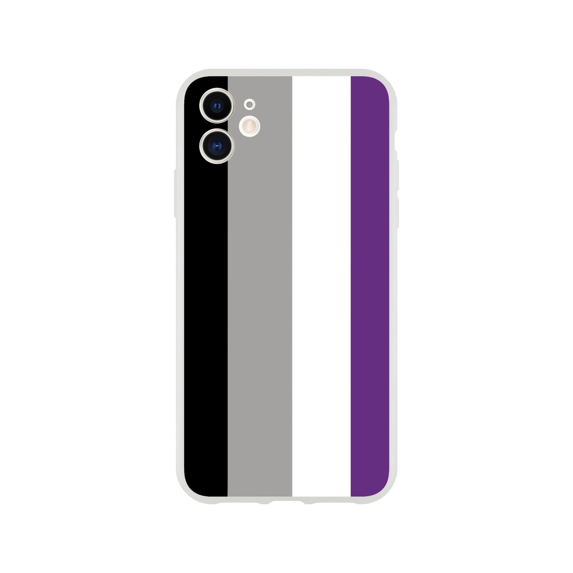 Mobile Phone Case - Asexual Pride Flag Flexi Phone Case - LGBTQIA+ Queer