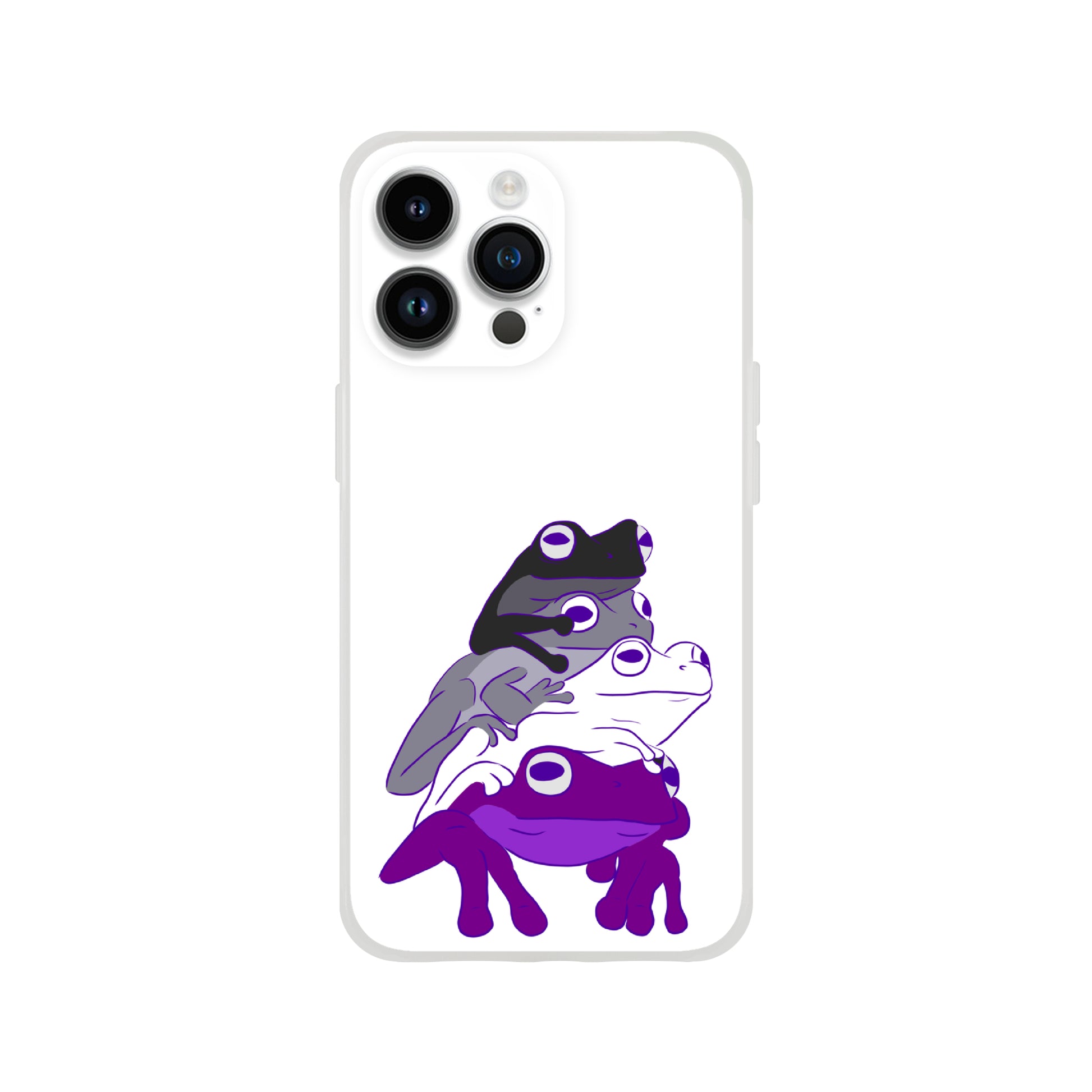 Mobile Phone Case - Asexual Frog Stack Flexi Phone Case