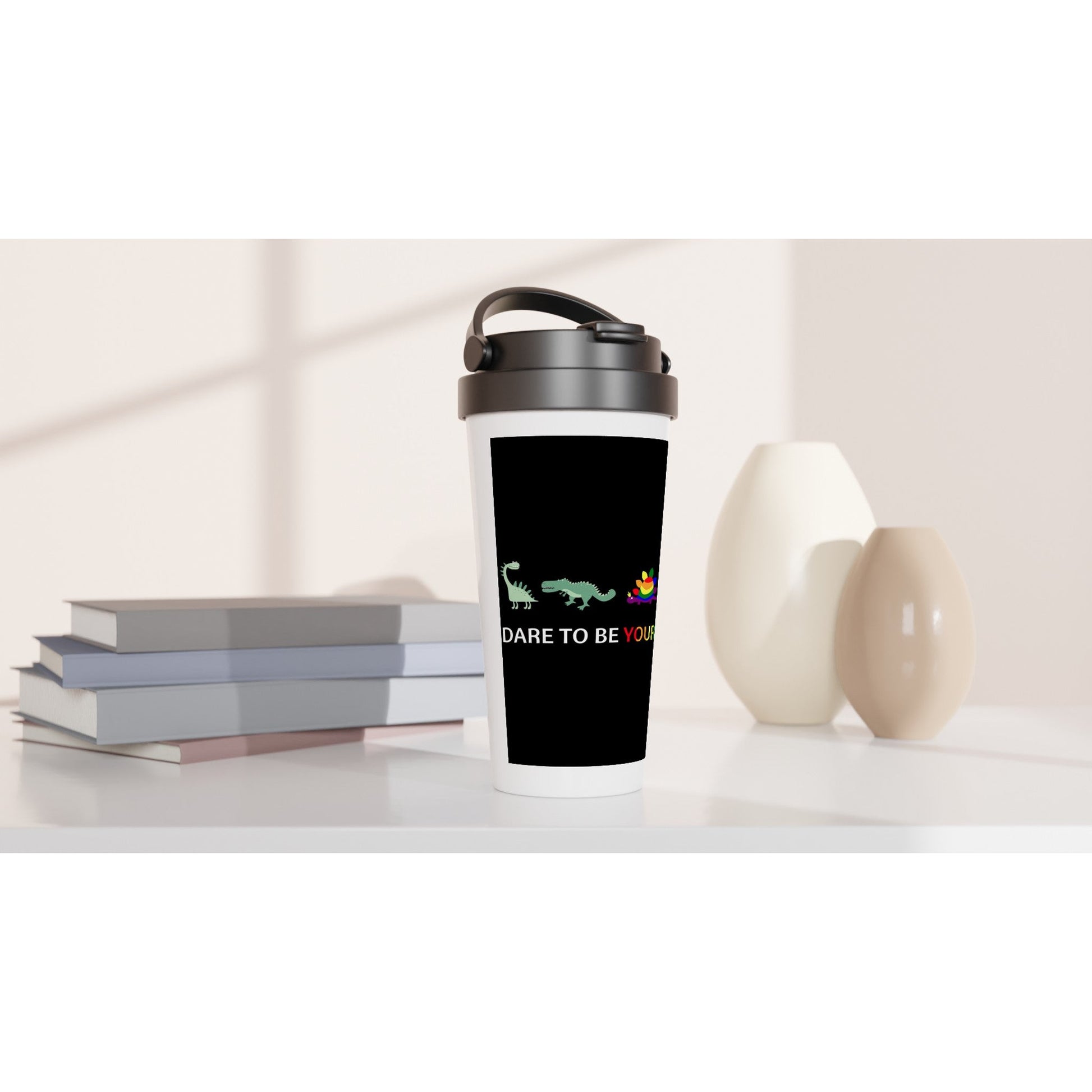 Travel Mug - Dare To Be 15oz Stainless Steel Travel Mug