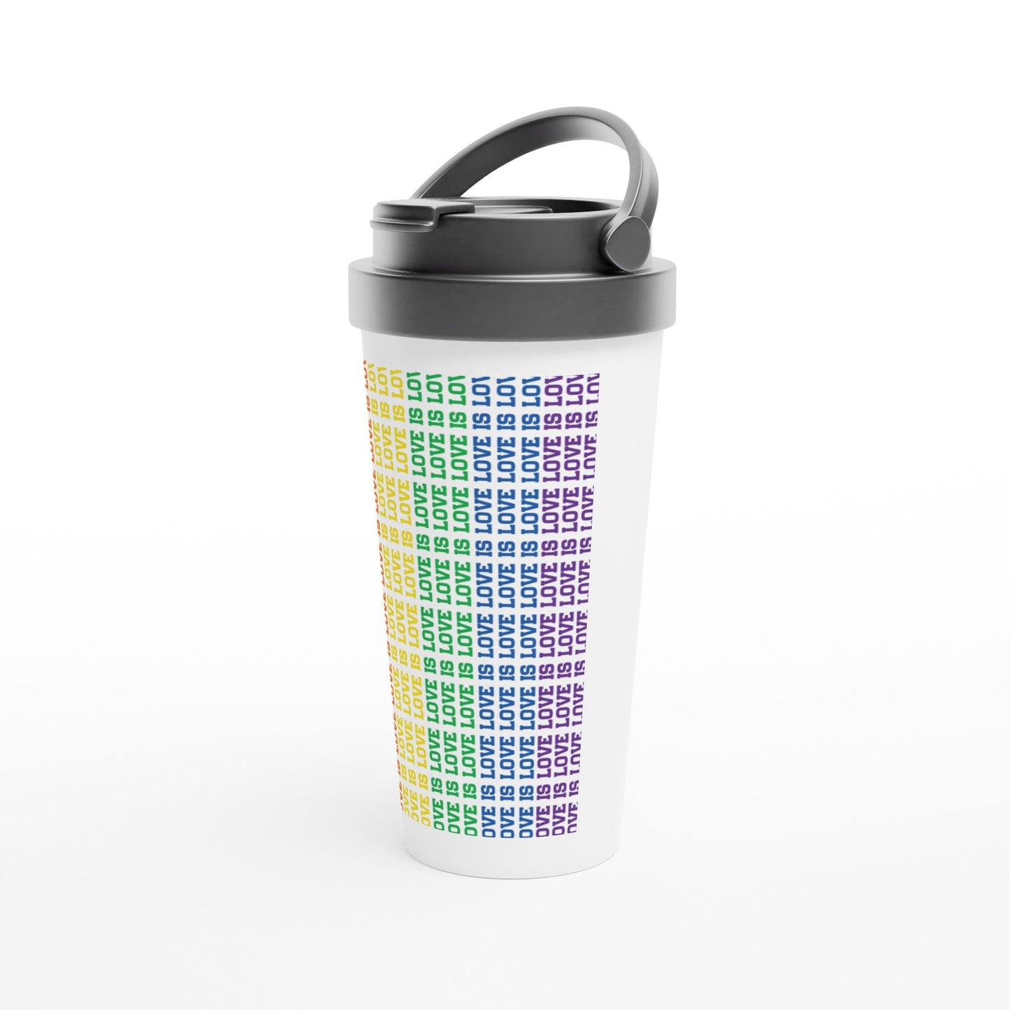 Travel Mug - Love Is 15oz Stainless Steel Travel Mug