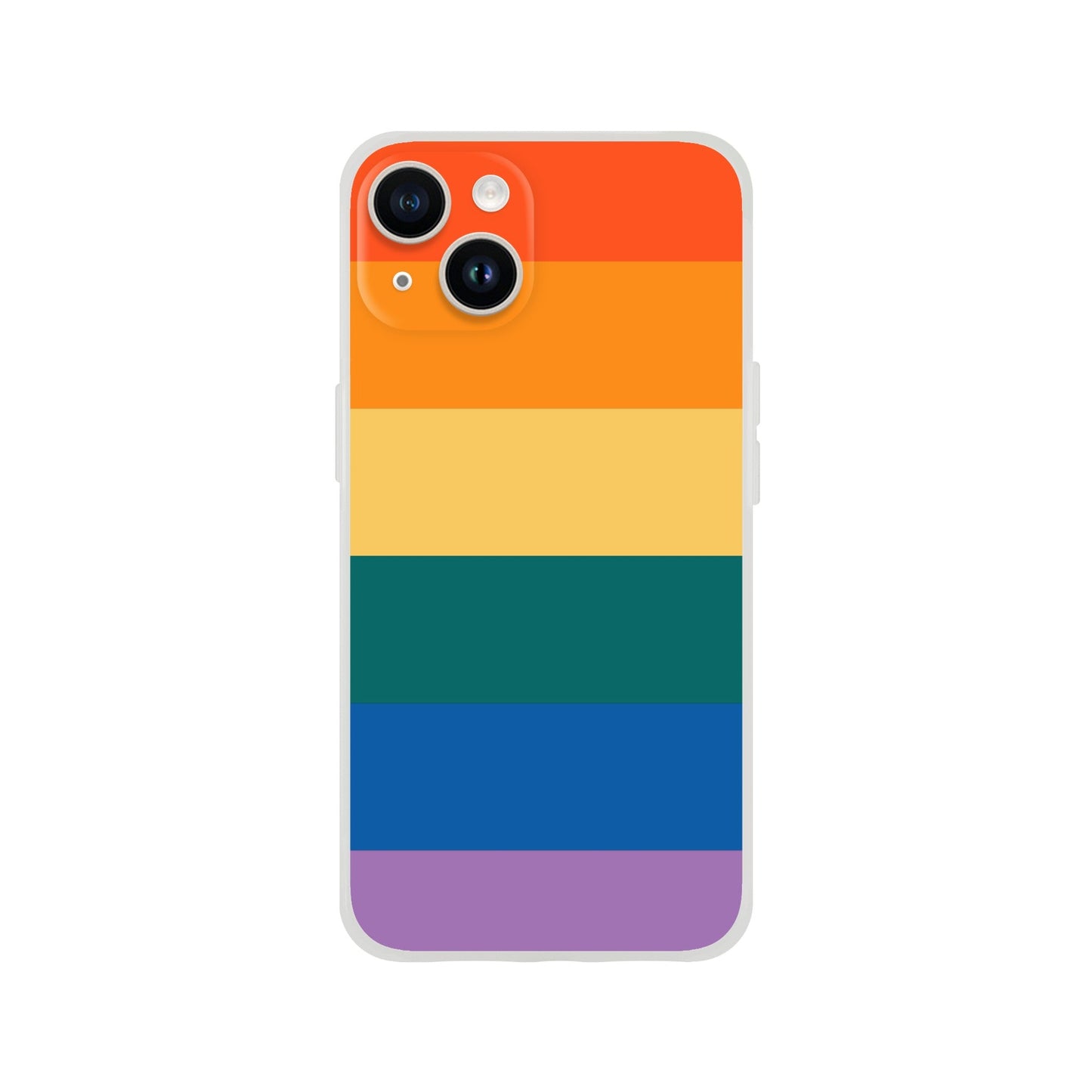 Mobile Phone Case - Retro Flag Flexi Phone Case - LGBTQIA+ Queer