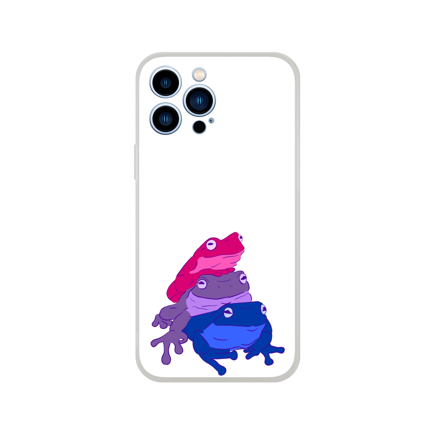 Mobile Phone Case - Bisexual Frog Stack Flexi Phone Case