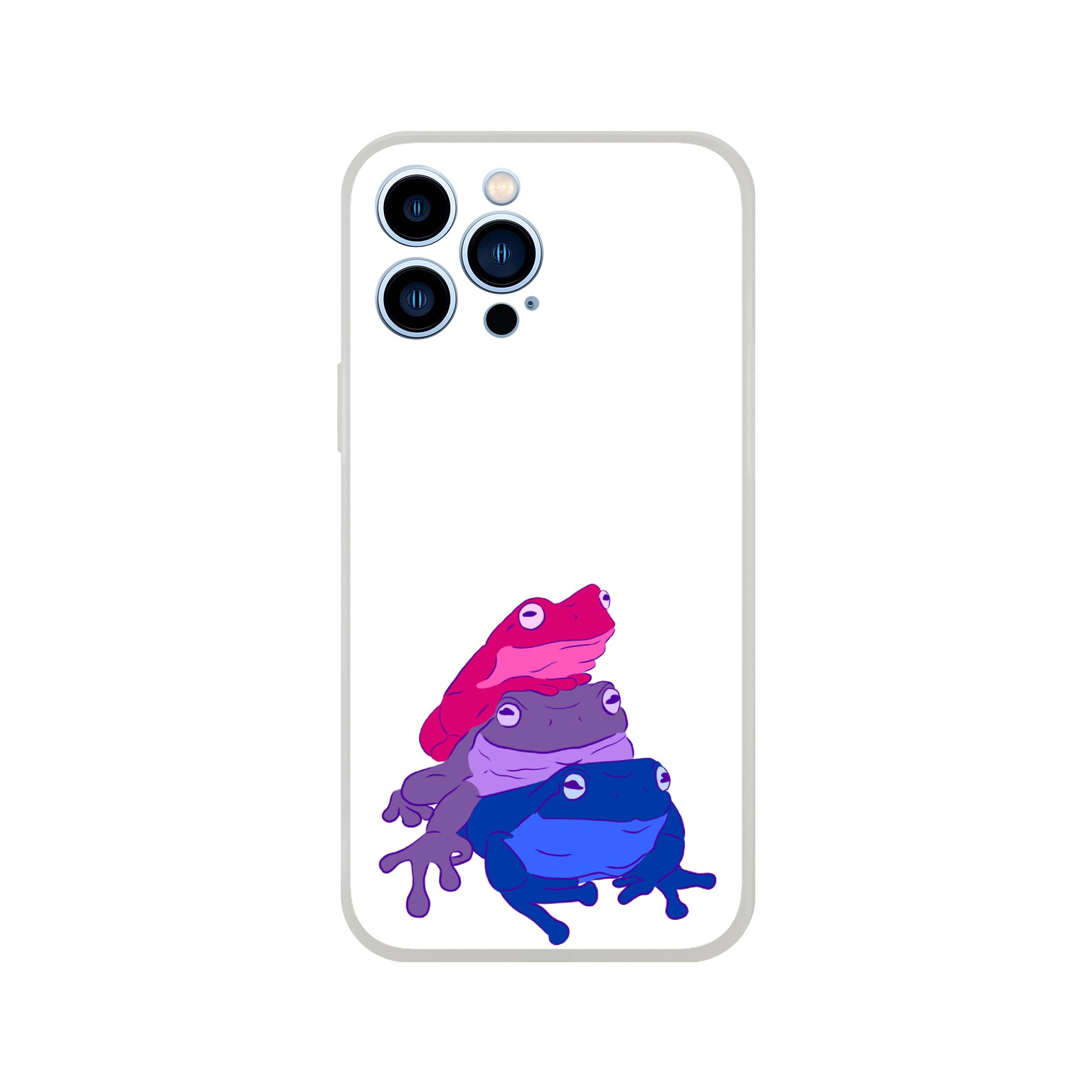 Mobile Phone Case - Bisexual Frog Stack Flexi Phone Case