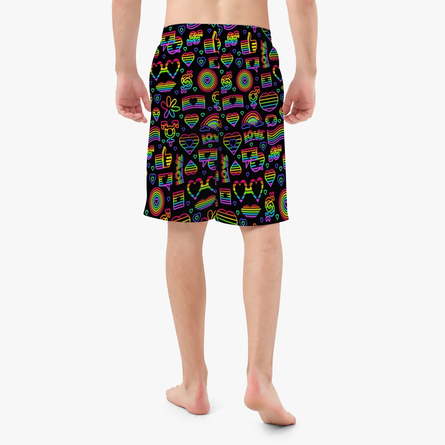 LGBTQIA+ Queer Neon Pride Pants Boardshorts